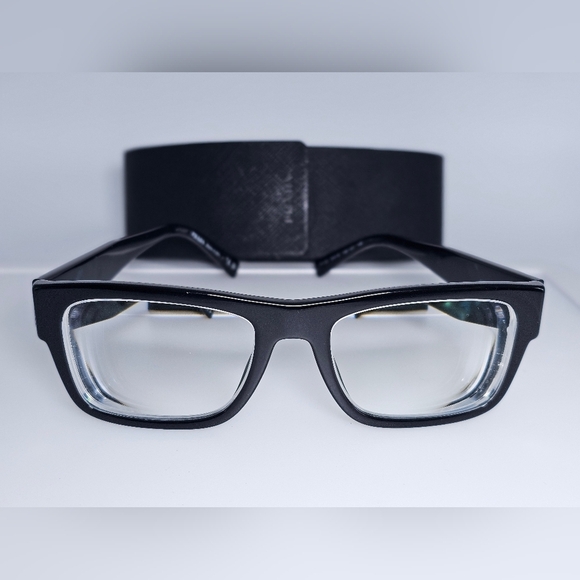 Prada Black Eyeglasses RX VPR 15Y 1AB 101 - Picture 9 of 11